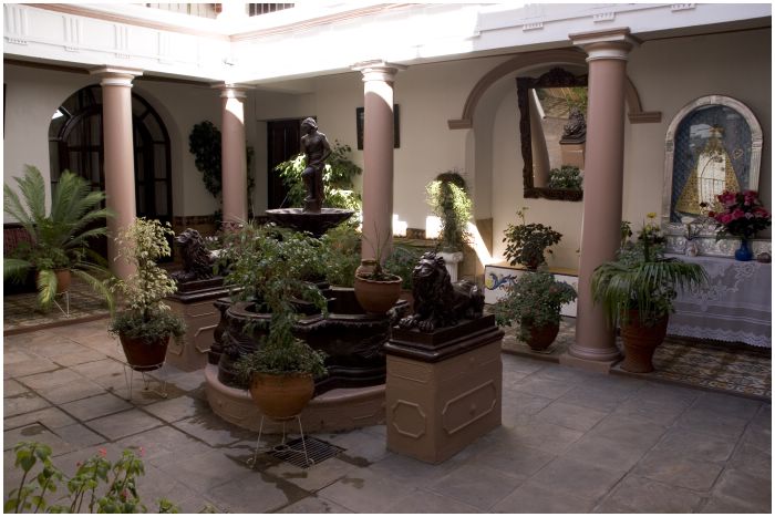 Courtyard at the hotel