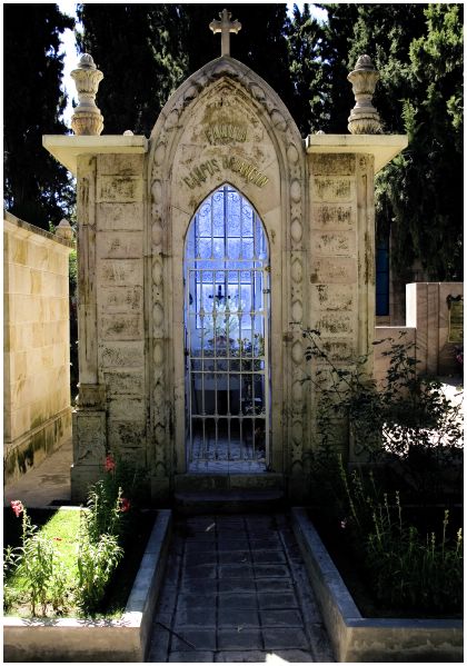 A cemetery in color