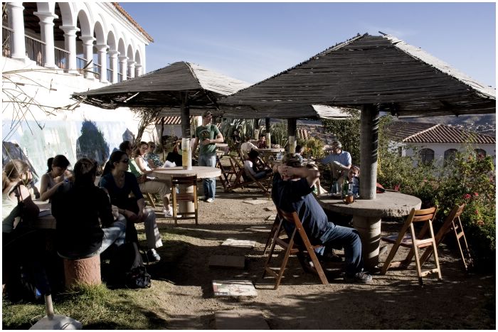 A bar at Plaza La Recoleta